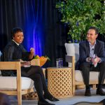 President Jonathan Levin and Mellody Hobson in conversation at Stanford Center on Philanthropy and Civil Society (PACS) Philanthropy Innovation Summit 2025